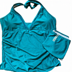 𝅺shein Brand New 3XL Green Tankini